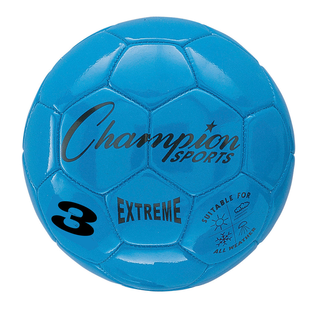 Champion Sports Extreme Soccer Ball, Size 3 Blue