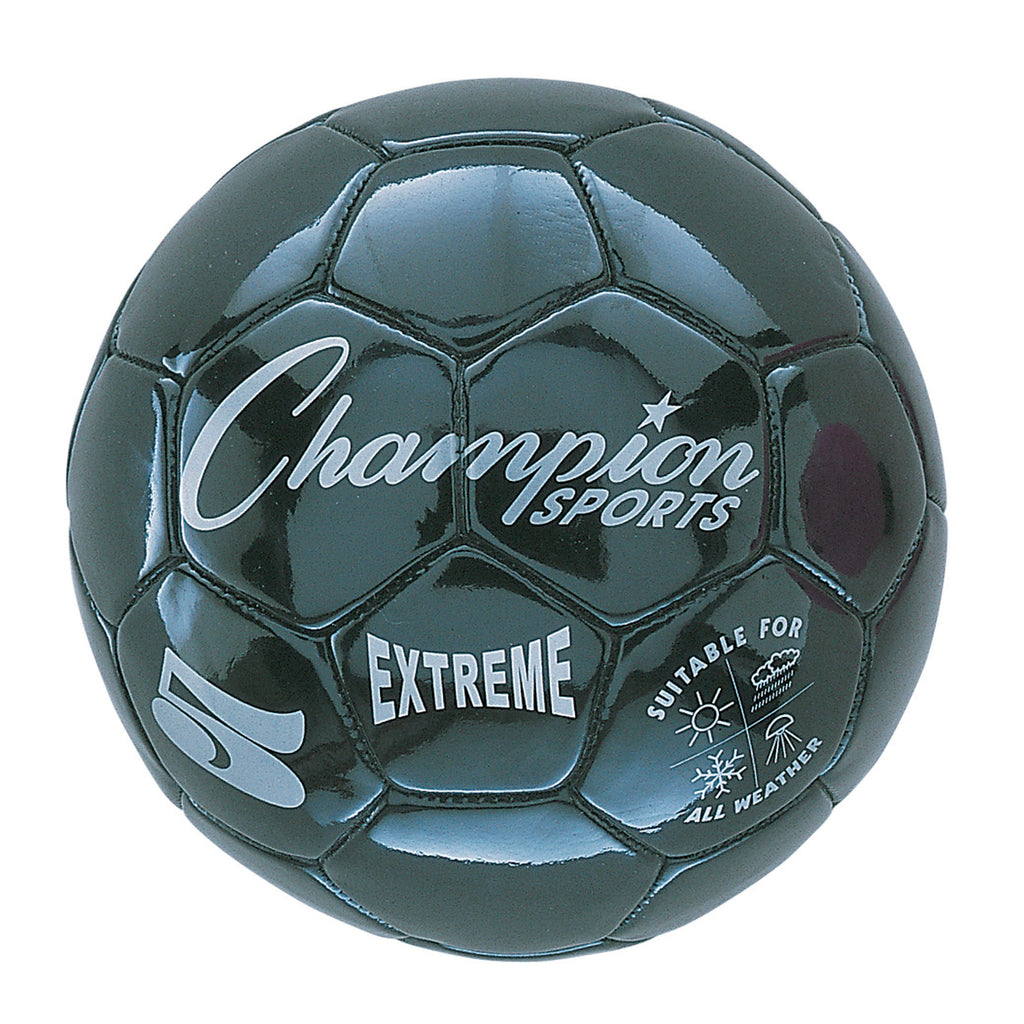 Champion Sports Extreme Soccer Ball, Size 5 Black