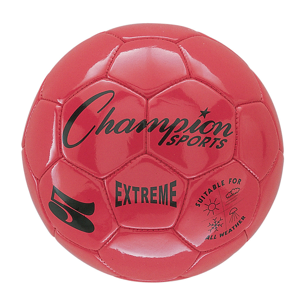 Champion Sports Extreme Soccer Ball, Size 5 Red