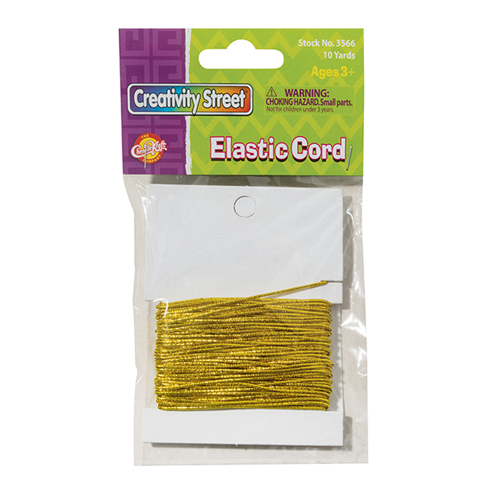 Chenille Kraft Elastic Cord - Gold - 10 Yards (discontinued)