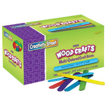 Chenille Kraft Wooden Craft Sticks - 1,000 Pieces Bright Hues