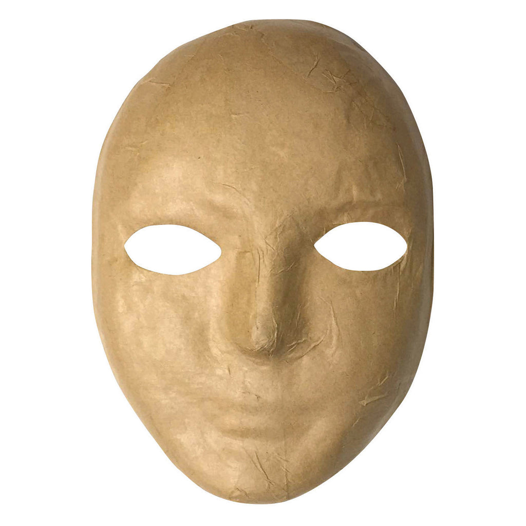 Chenille Kraft Papier Mache Mask - 8" x 6"