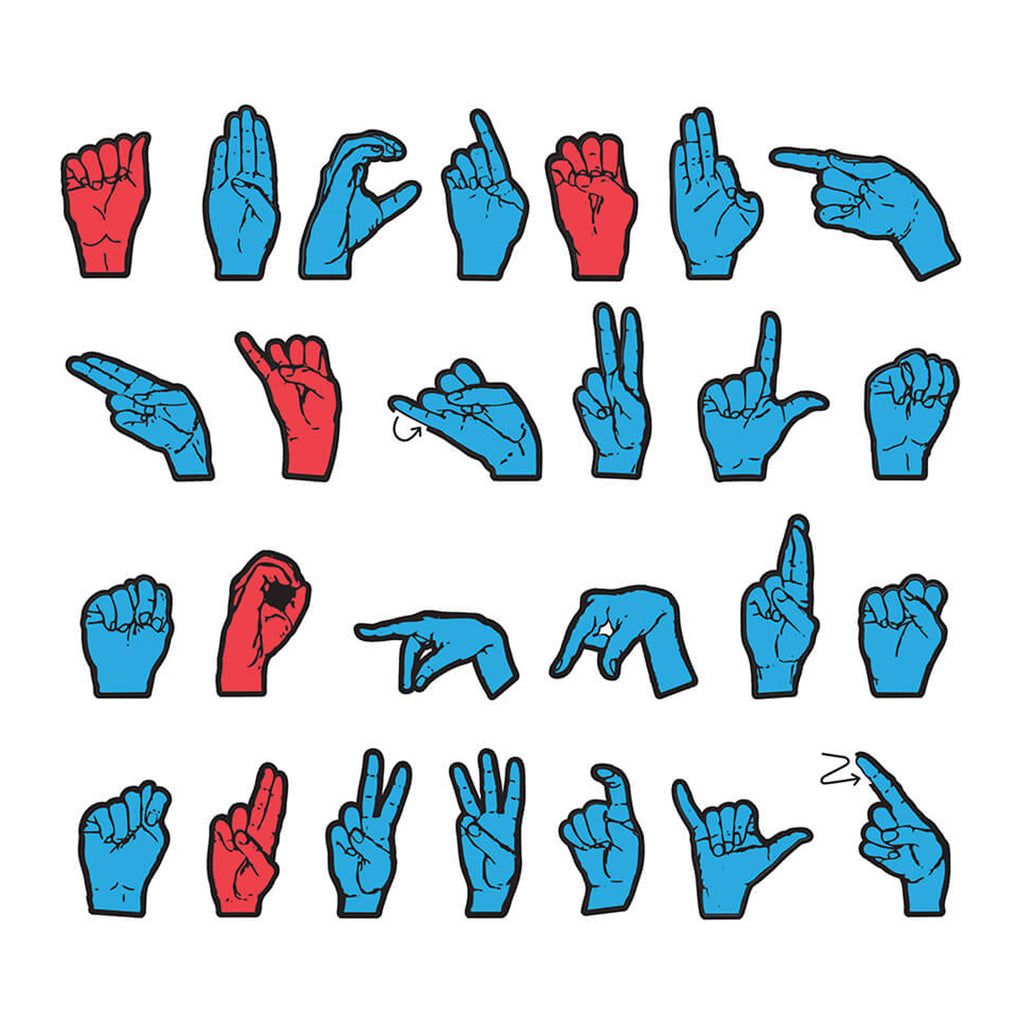 Paper Rings In Sign Language Chenille Kraft WonderFoam® Magnetic Sign Language Letters | CK-4448 ...