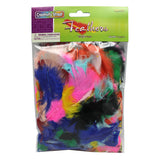 Chenille Kraft Feathers - Bright Hues - 125 Pieces