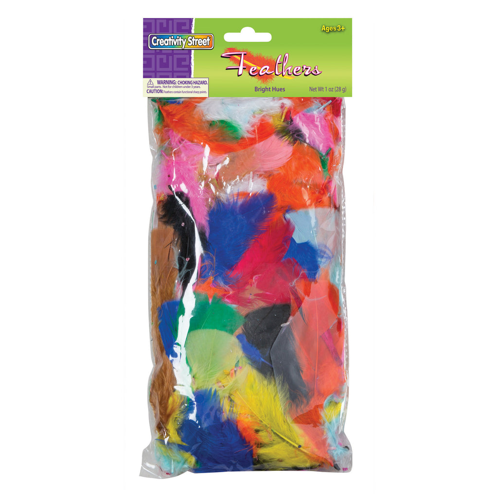 Chenille Kraft Feathers - Bright Hues - 325 Pieces