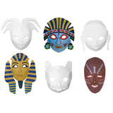Chenille Kraft Multicultural Dimensional Masks - 24 Pack