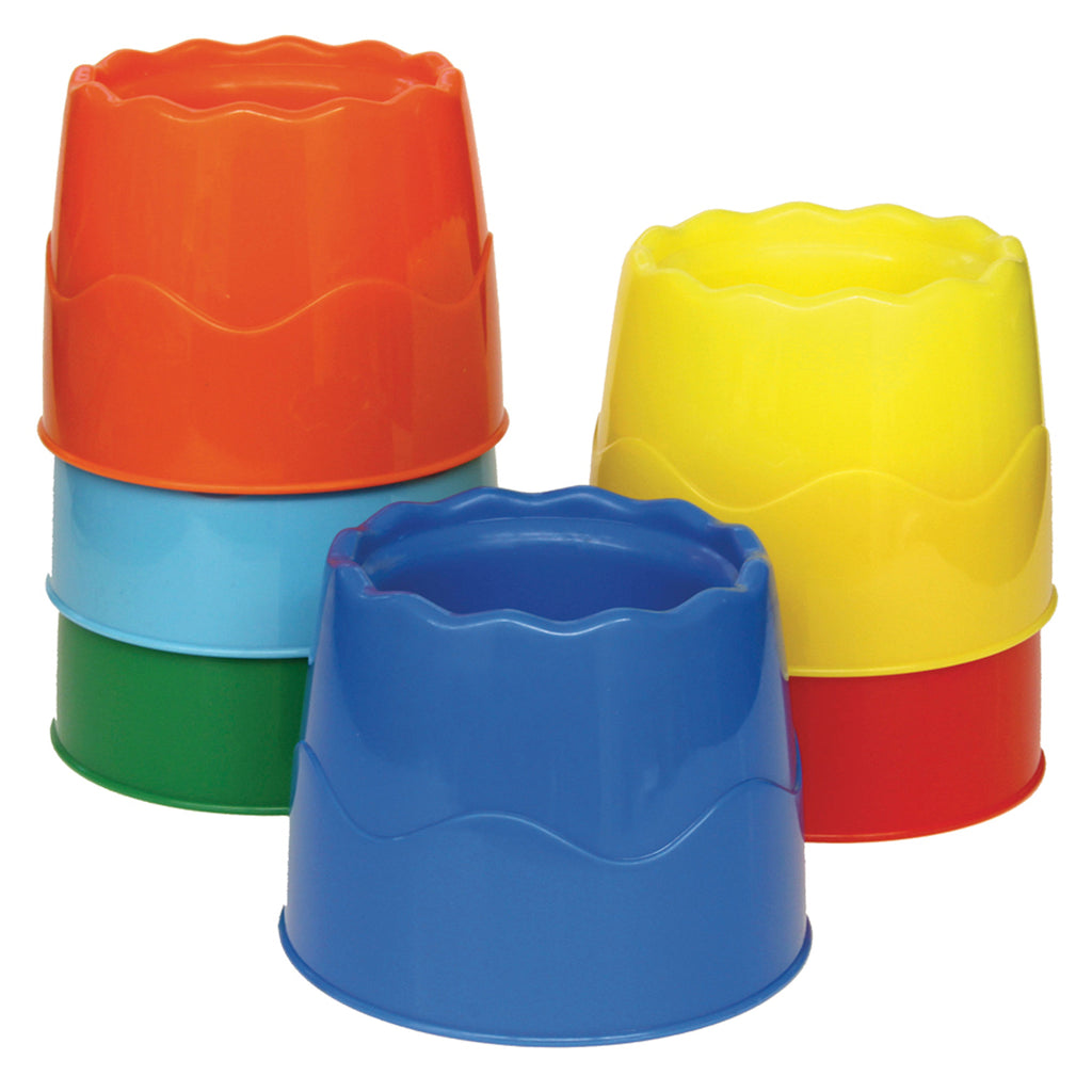 Chenille Kraft Stable Water Pot Set - 6 Colored Cups