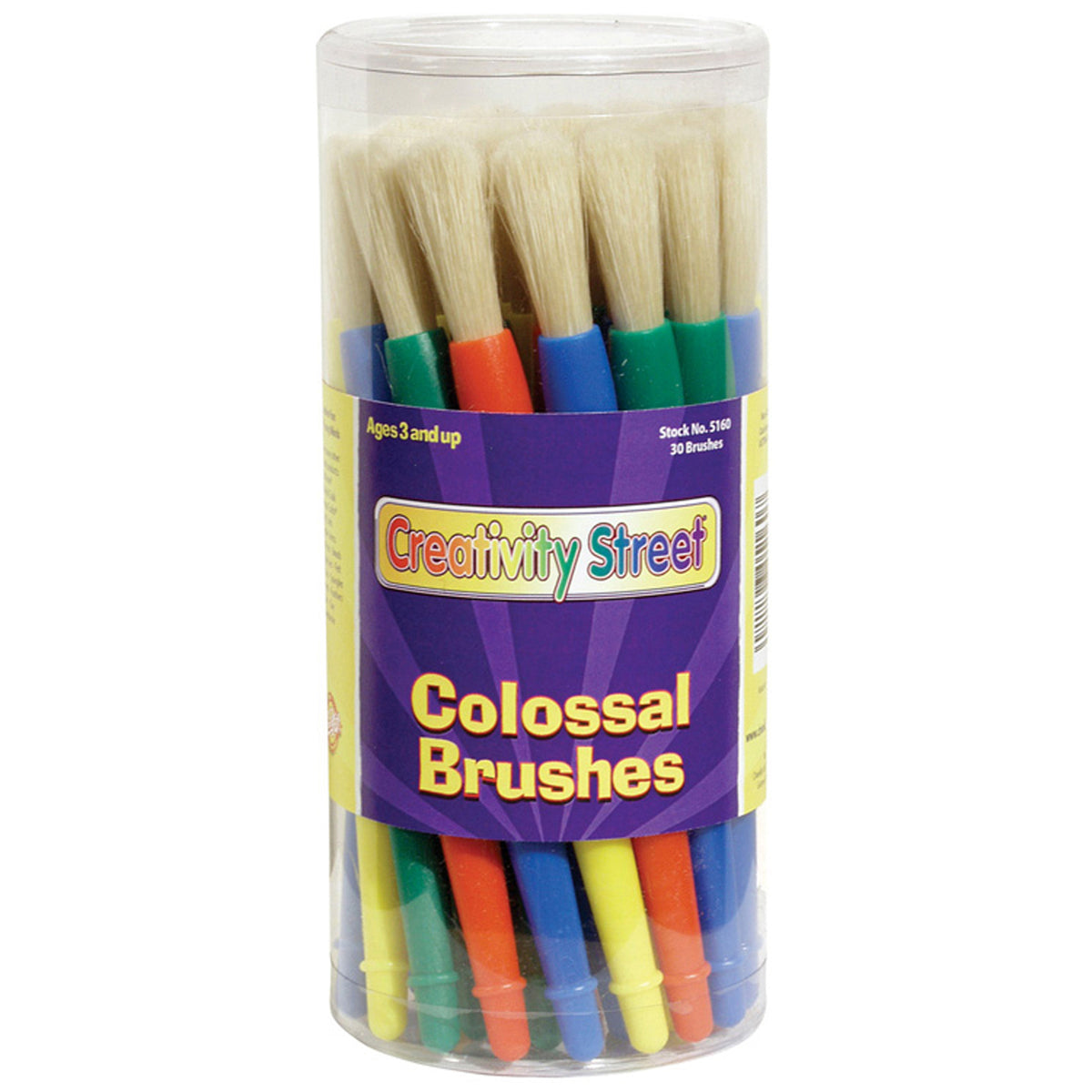 Chenille Kraft Colossal Brushes Canister - Holds 30 Brushes