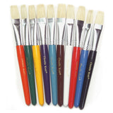 Chenille Kraft Flat Stubby Brush - 10 Color Set