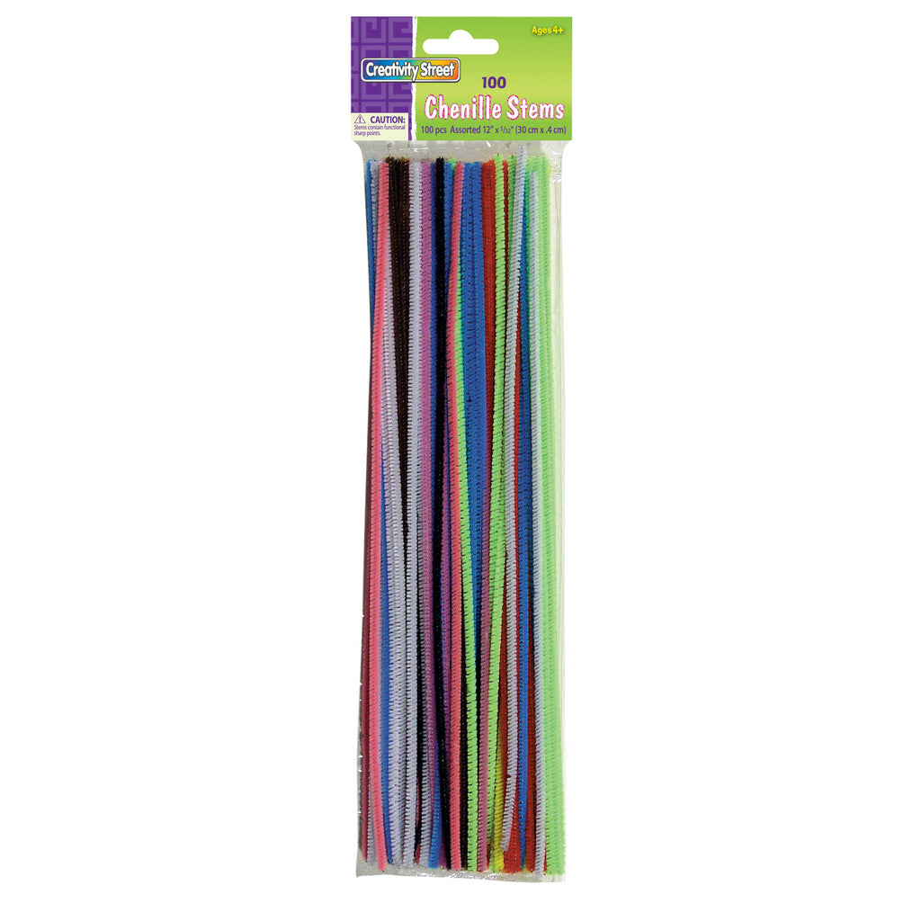 Chenille Kraft Regular Stems - Assorted Colors 12"
