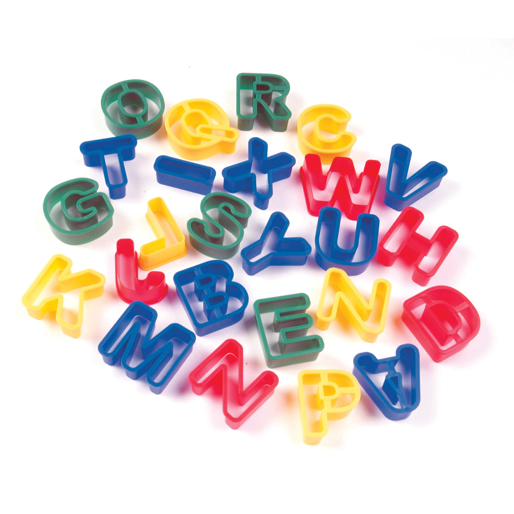Chenille Kraft Dough Cutters - Capital Letters - 26 Pieces