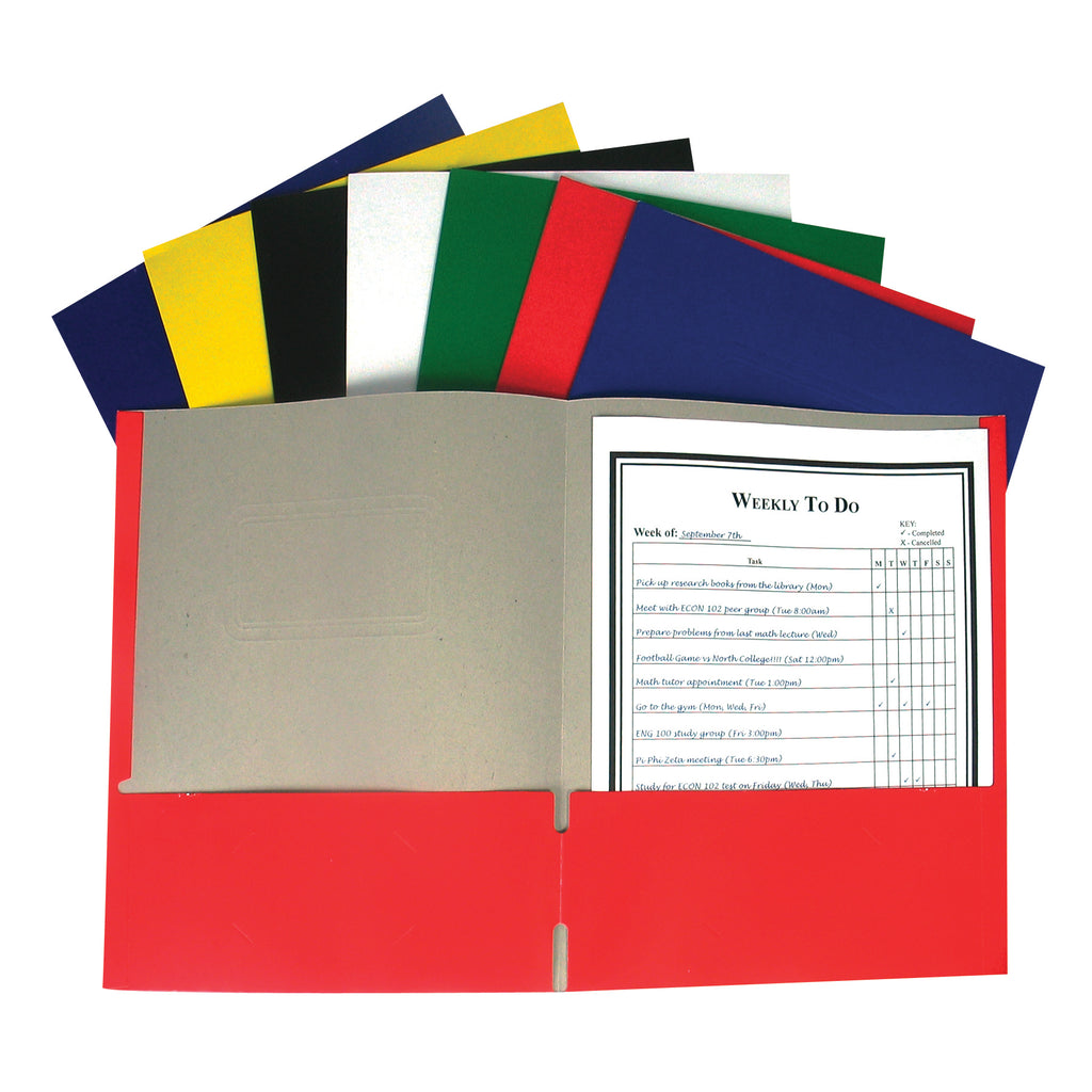 C-Line Products Recycled Two-Pocket Paper Portfolio