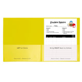 C-Line Products Classroom Connector School-to-Home Folders, 25 Count Yellow