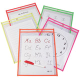 C-Line Products Reusable Dry Erase Pockets 10/Pk