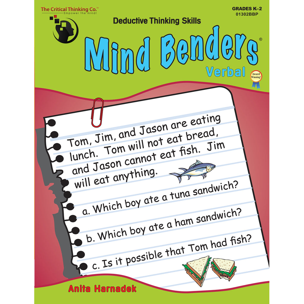 The Critical Thinking Co. Mind Benders Warm-Up Gr K-2