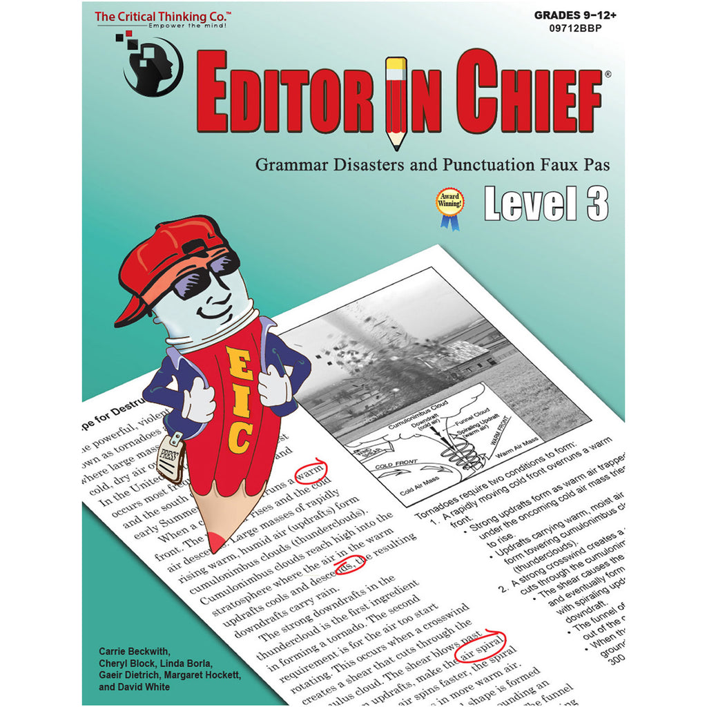 The Critical Thinking Co. Editor in Chief® Level 3