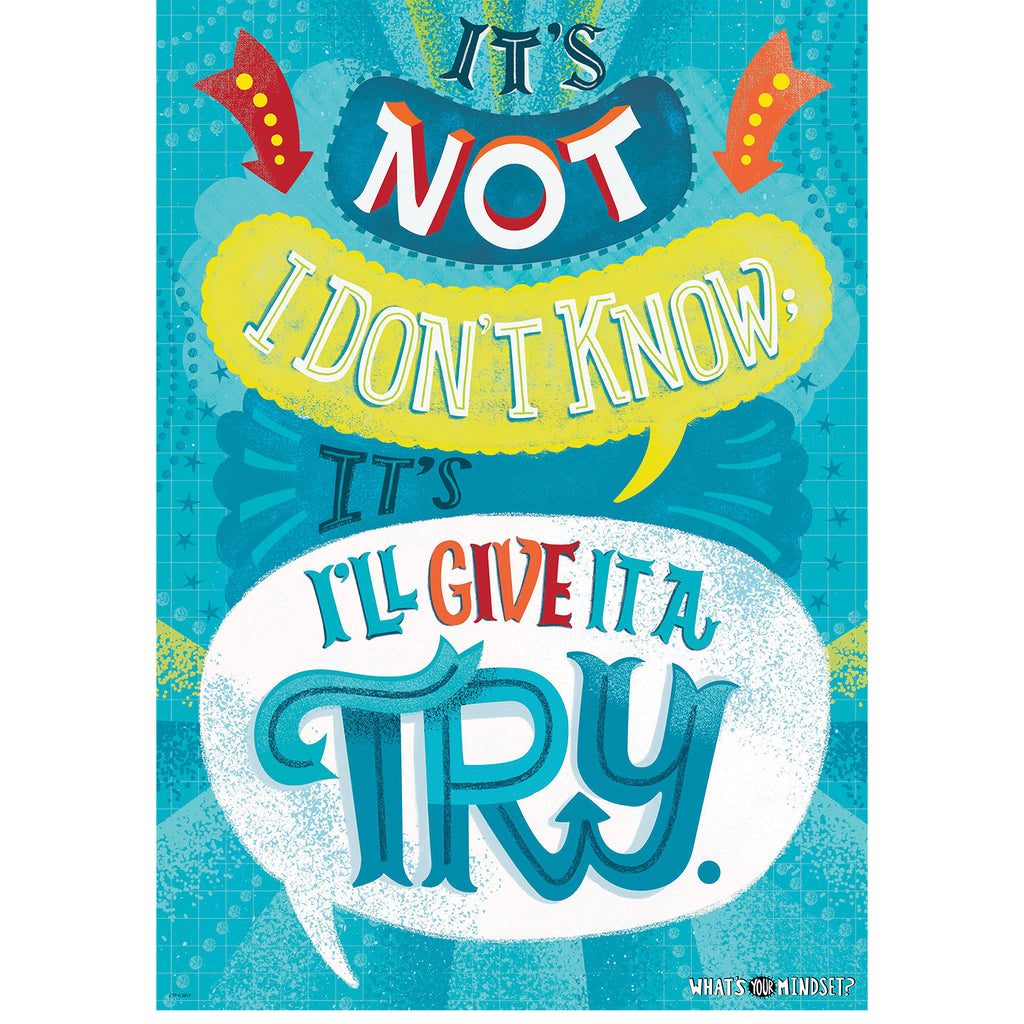 Creative Teaching Press It’s not “I don’t know"… Inspire U Poster