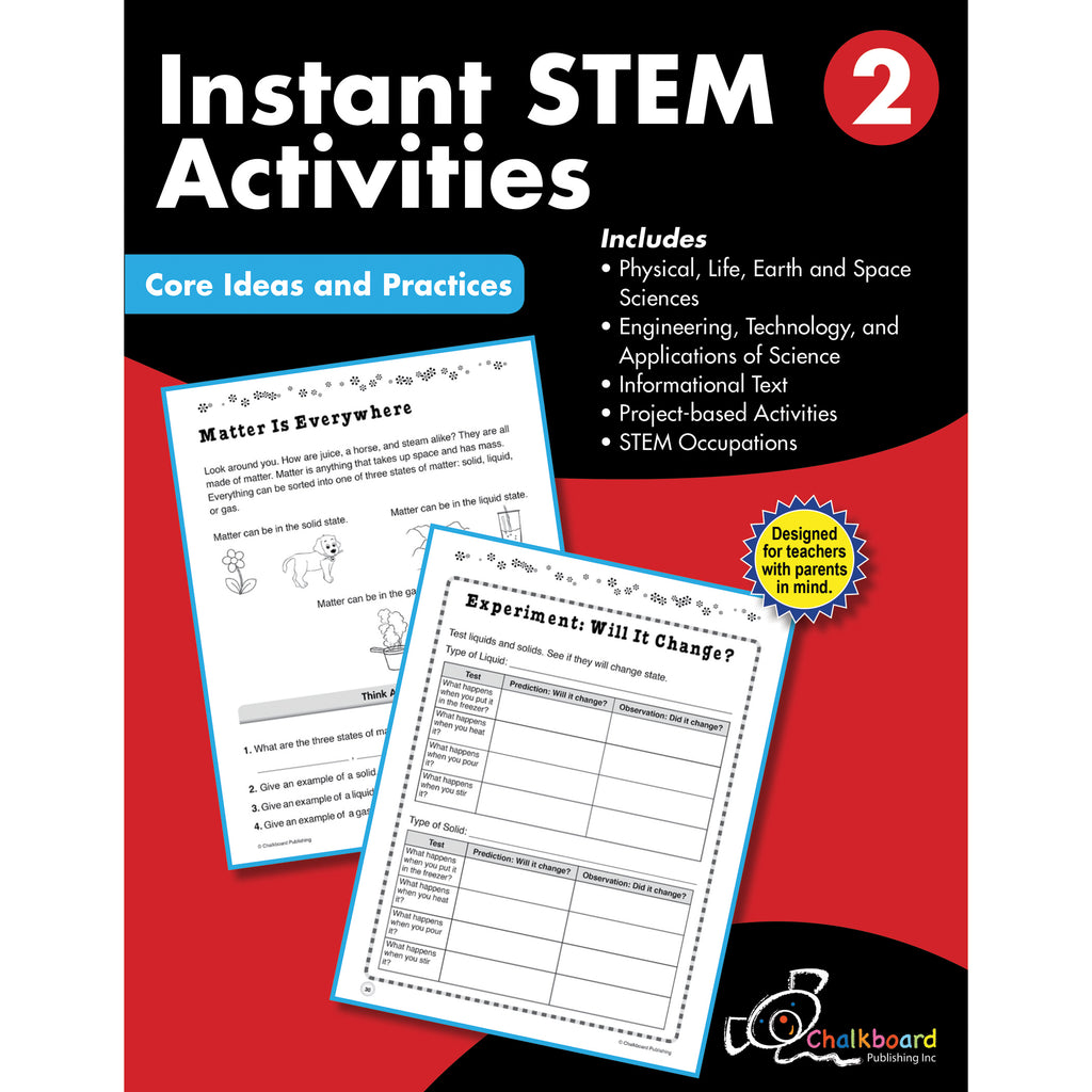 Creative Teaching Press STEM Instant Activities Workbook, Grade 2