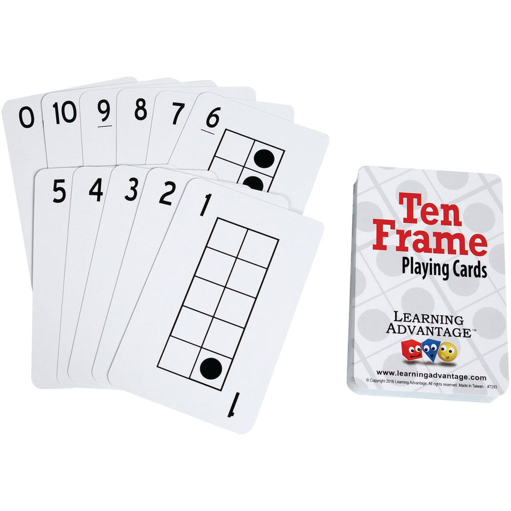 Learning Advantage Ten Frame Playing Cards