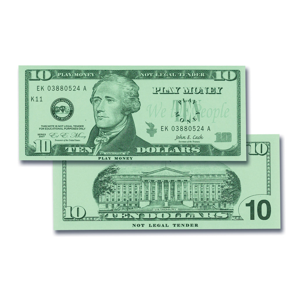 Learning Advantage $10 Bills Set (100)