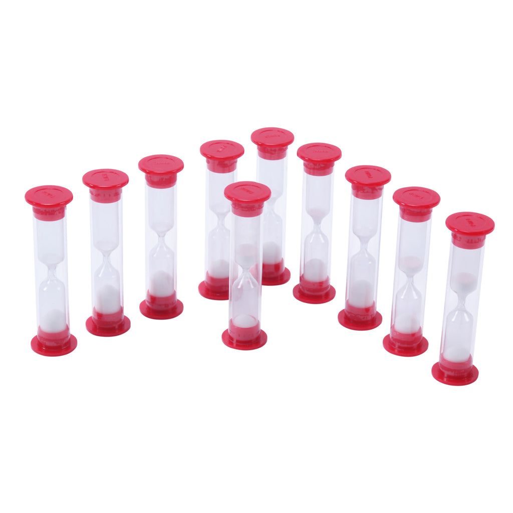 Learning Advantage Sand Timers, One Minute, Set of 10