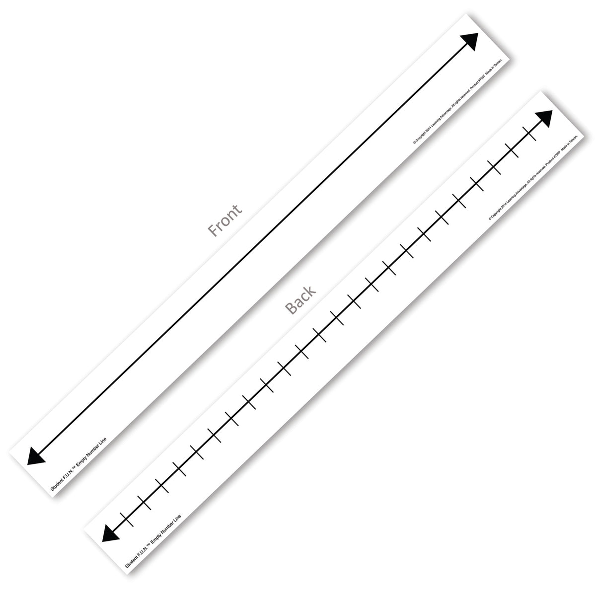 Learning Advantage Student F.U.N.™ Empty Number Line, Set of 10