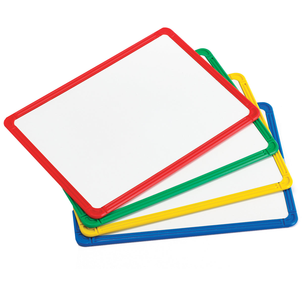 Learning Advantage Plastic Framed Metal Whiteboards, Set of 4