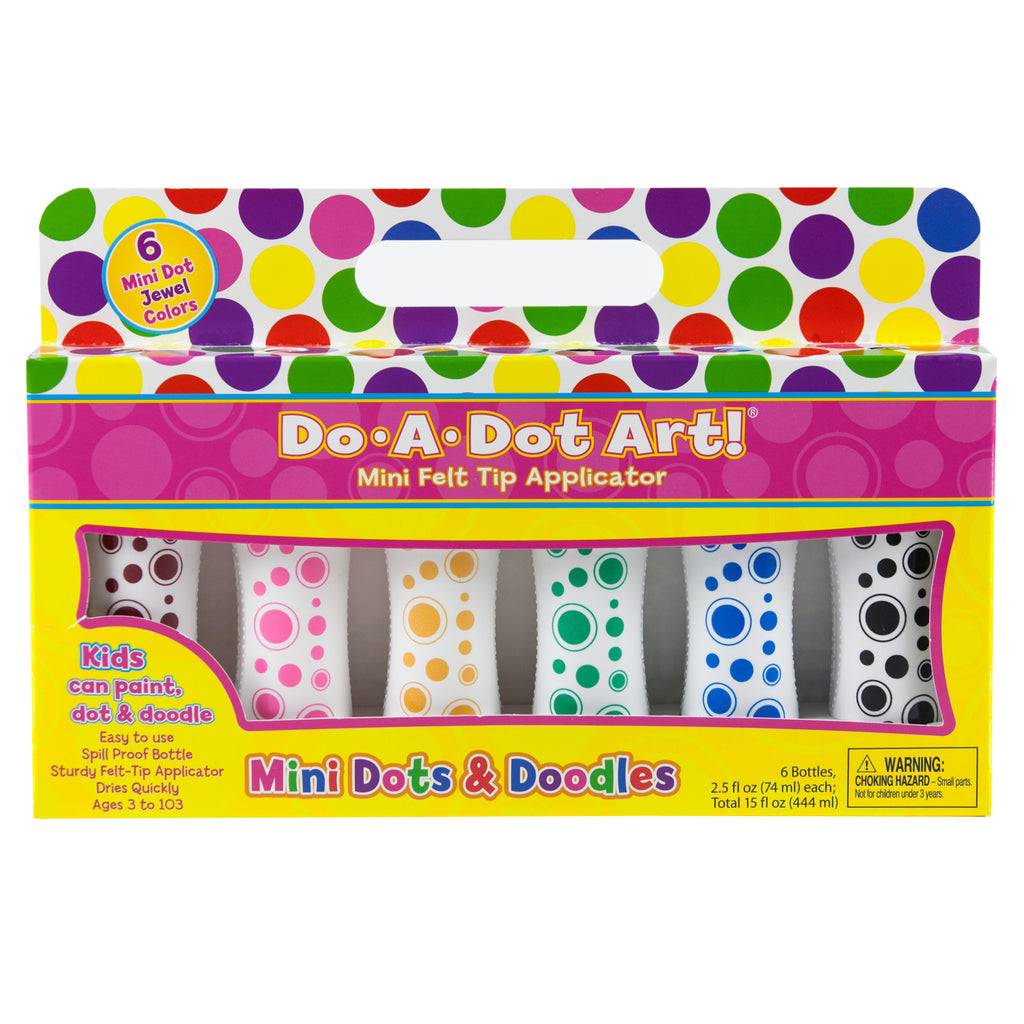 Do-A-Dot Art!® Mini Jewel Tone Washable Dot Markers, 6 Pack