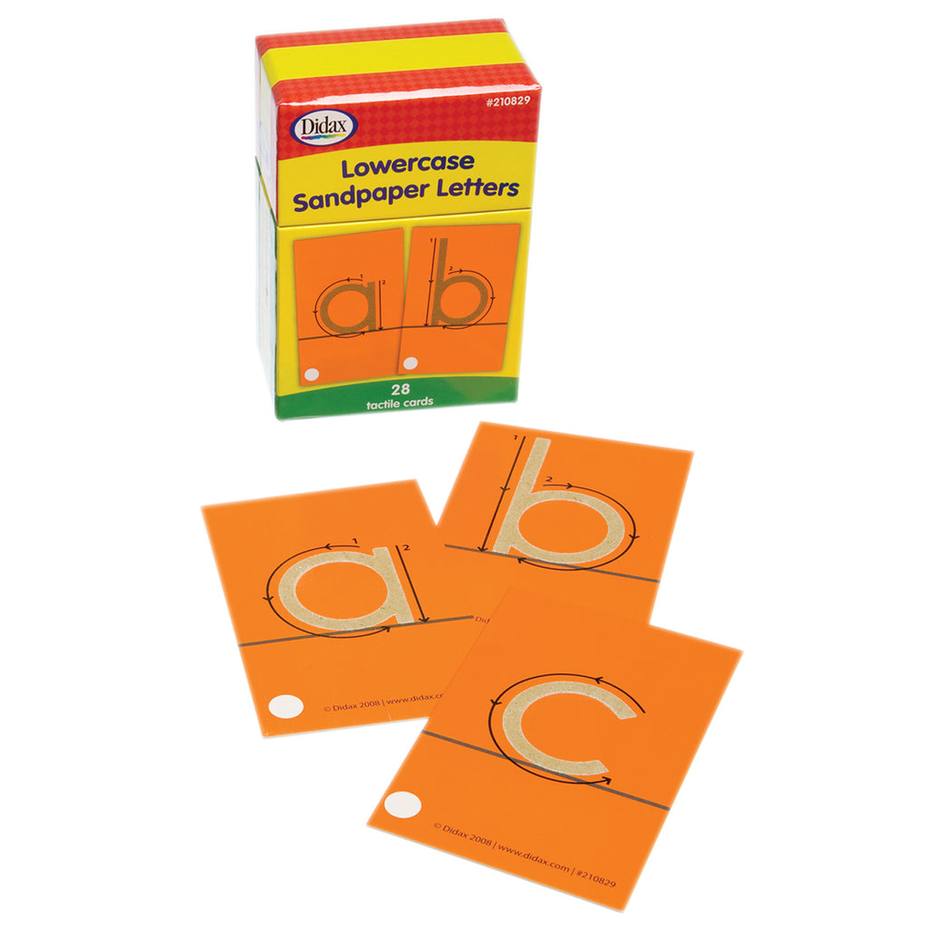 Didax Tactile Alphabet Lowercase Sandpaper Letters