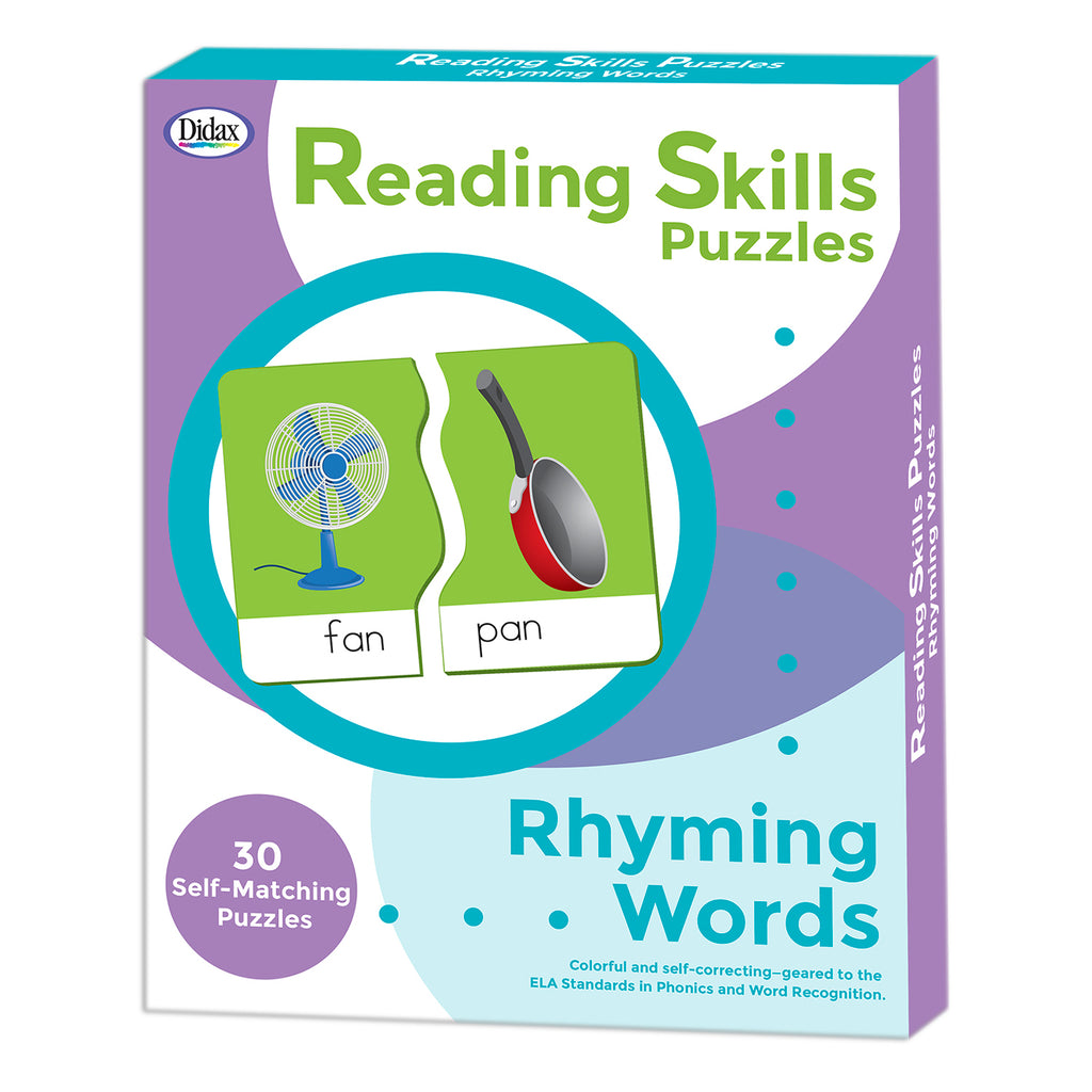 Didax Reading Skills Puzzles: Rhyming Words