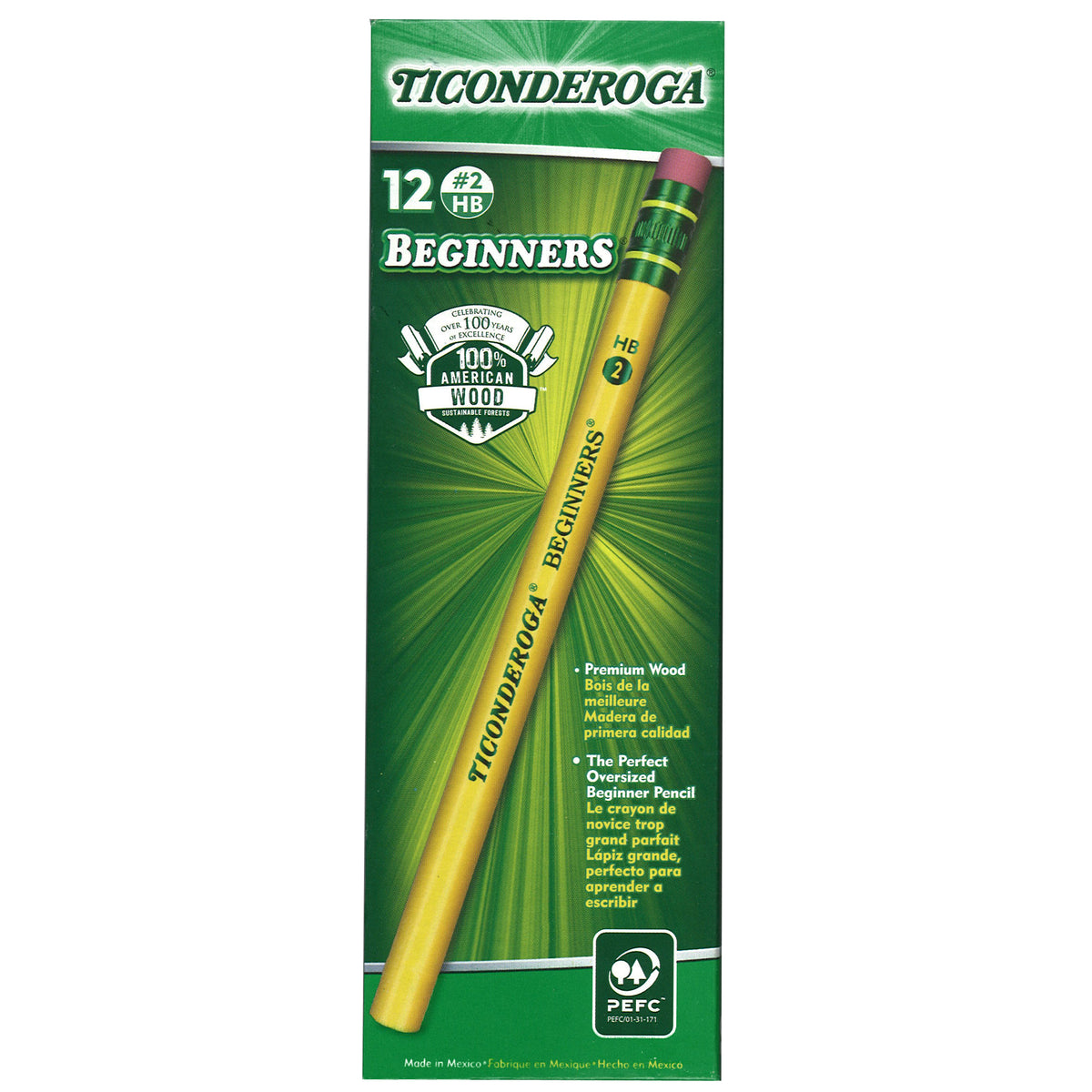 Dixon Ticonderoga Beginner Pencil With Eraser