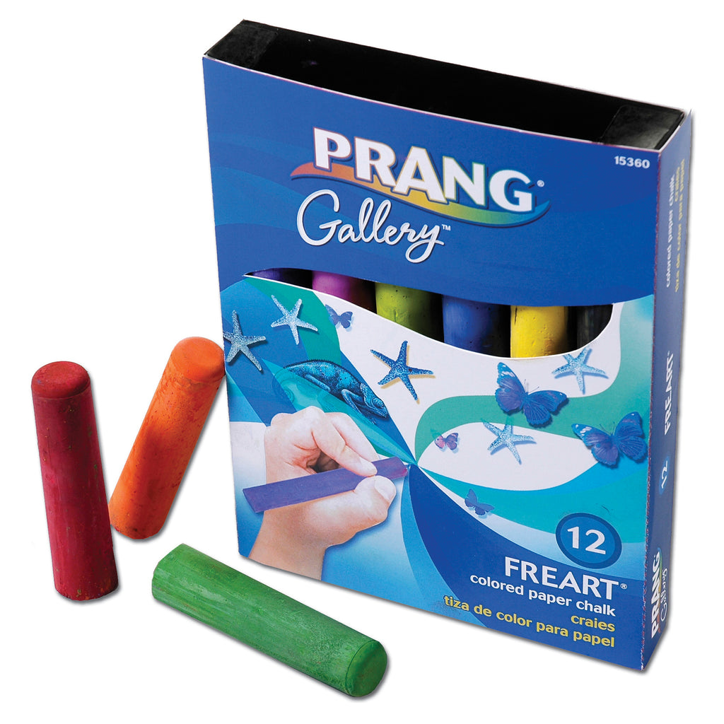 Dixon Ticonderoga Prang Freart Artist Chalk 12 Color Box