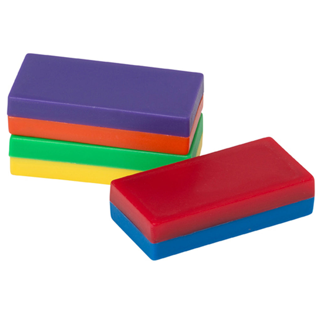 Dowling Magnets Plastic-Encased Block Magnets, 12 Bagged