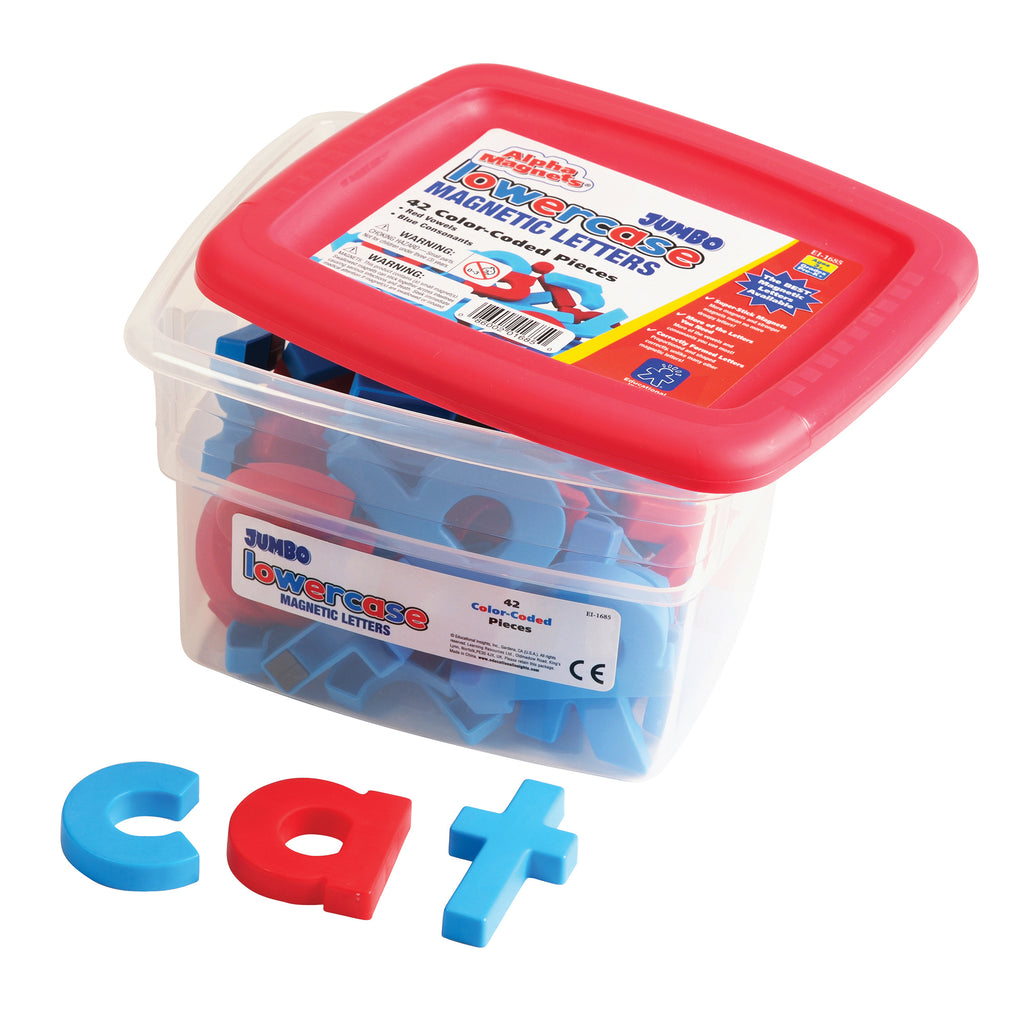 Educational Insights AlphaMagnets® Jumbo Lowercase 42 Pieces Color-Coded