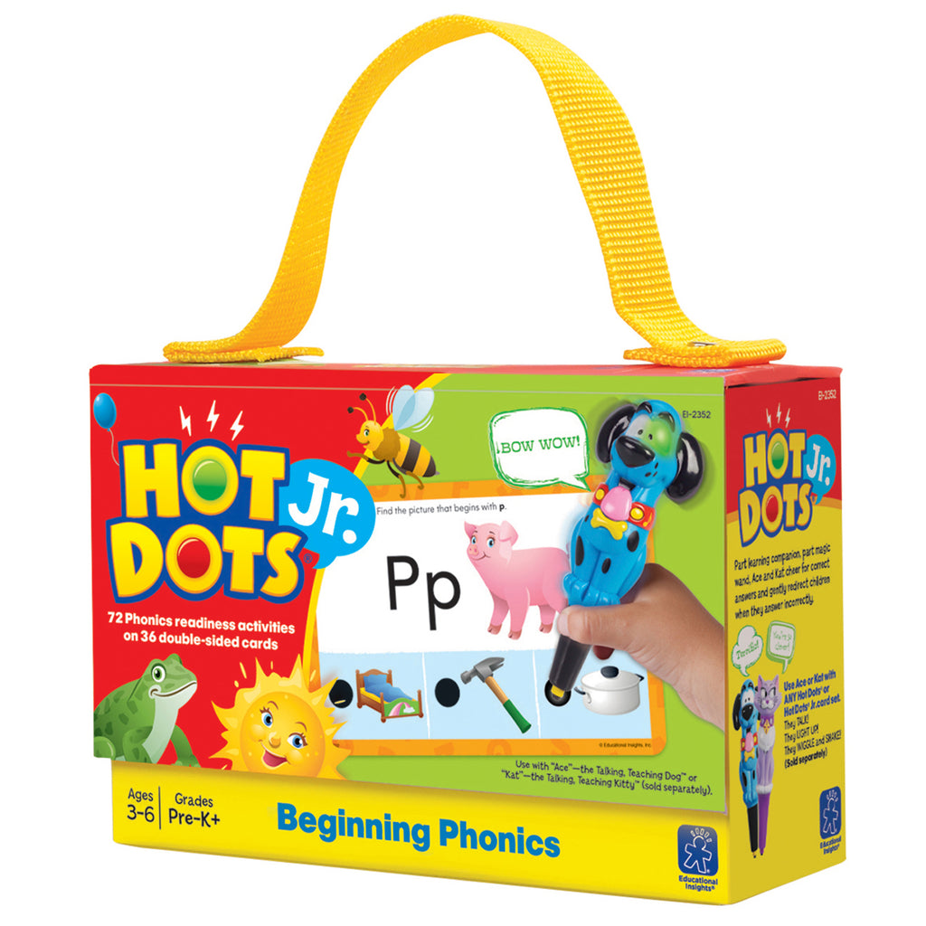 Educational Insights Hot Dots® Jr. Cards: Beginning Phonics