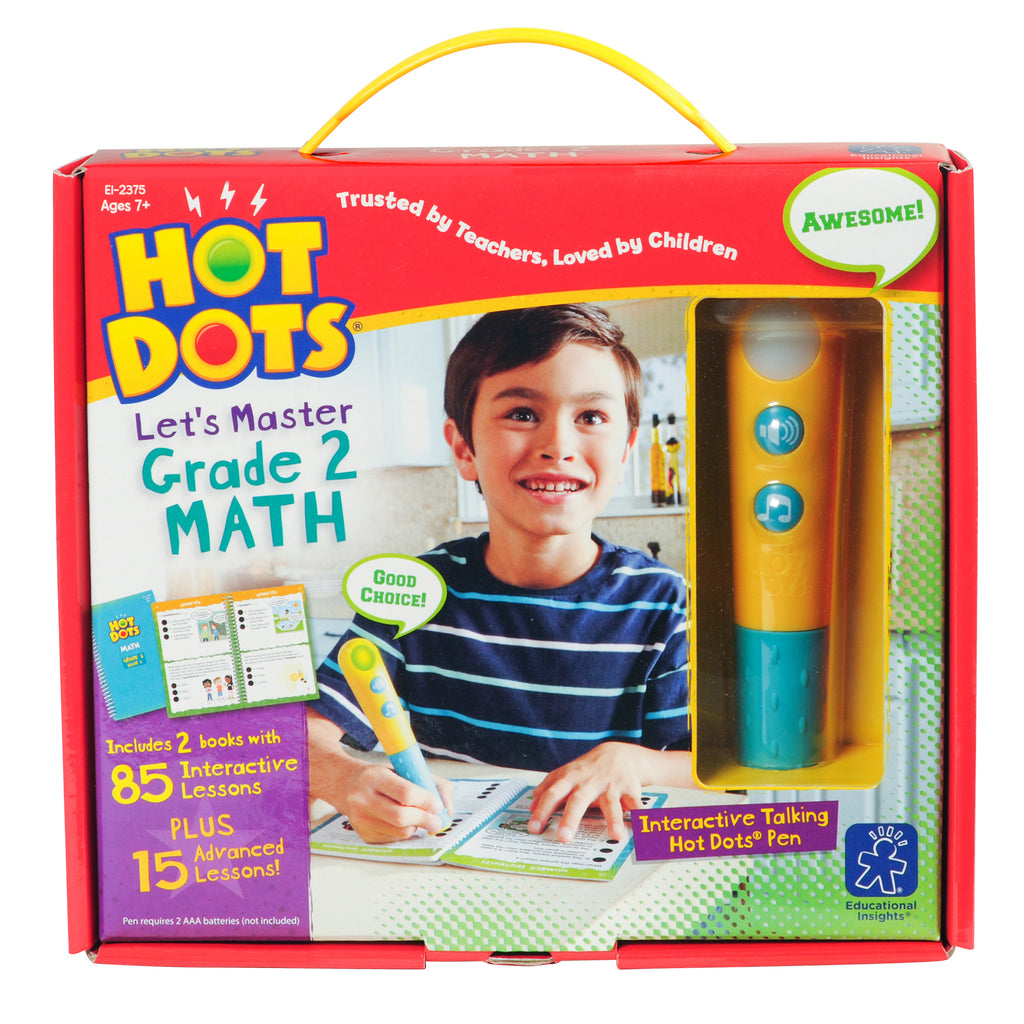 Educational Insights Hot Dots® Let's Master Grade-2 Math