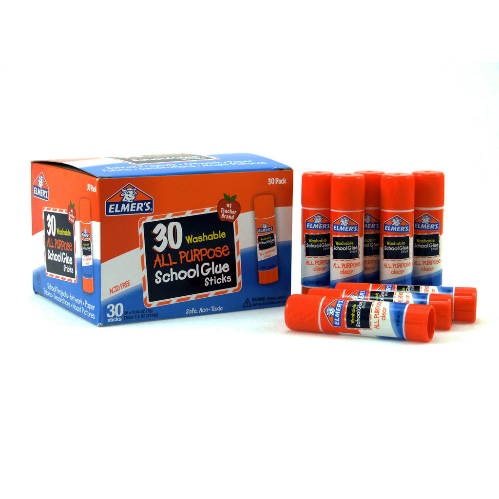 Elmers® All Purpose Washable School Glue Sticks, 30 Pack