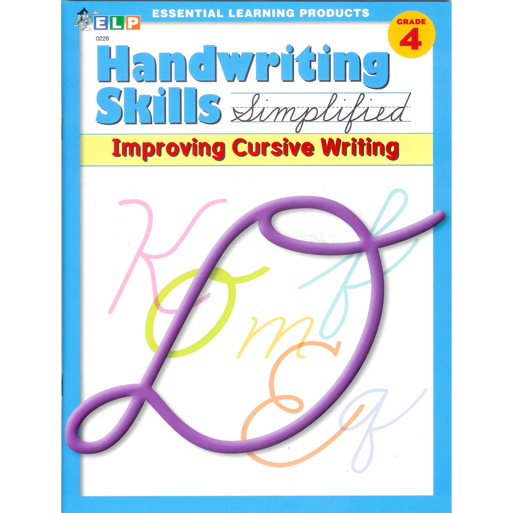 Essential Learning Products Handwriting Skills Simplified Improving Cursive