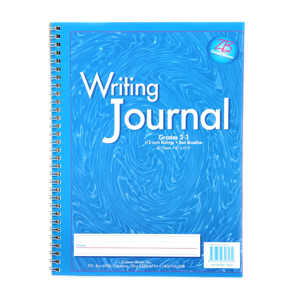 Essential Learning Products Light Blue Writing Journal, 1/2" Ruling, Grades 2-3