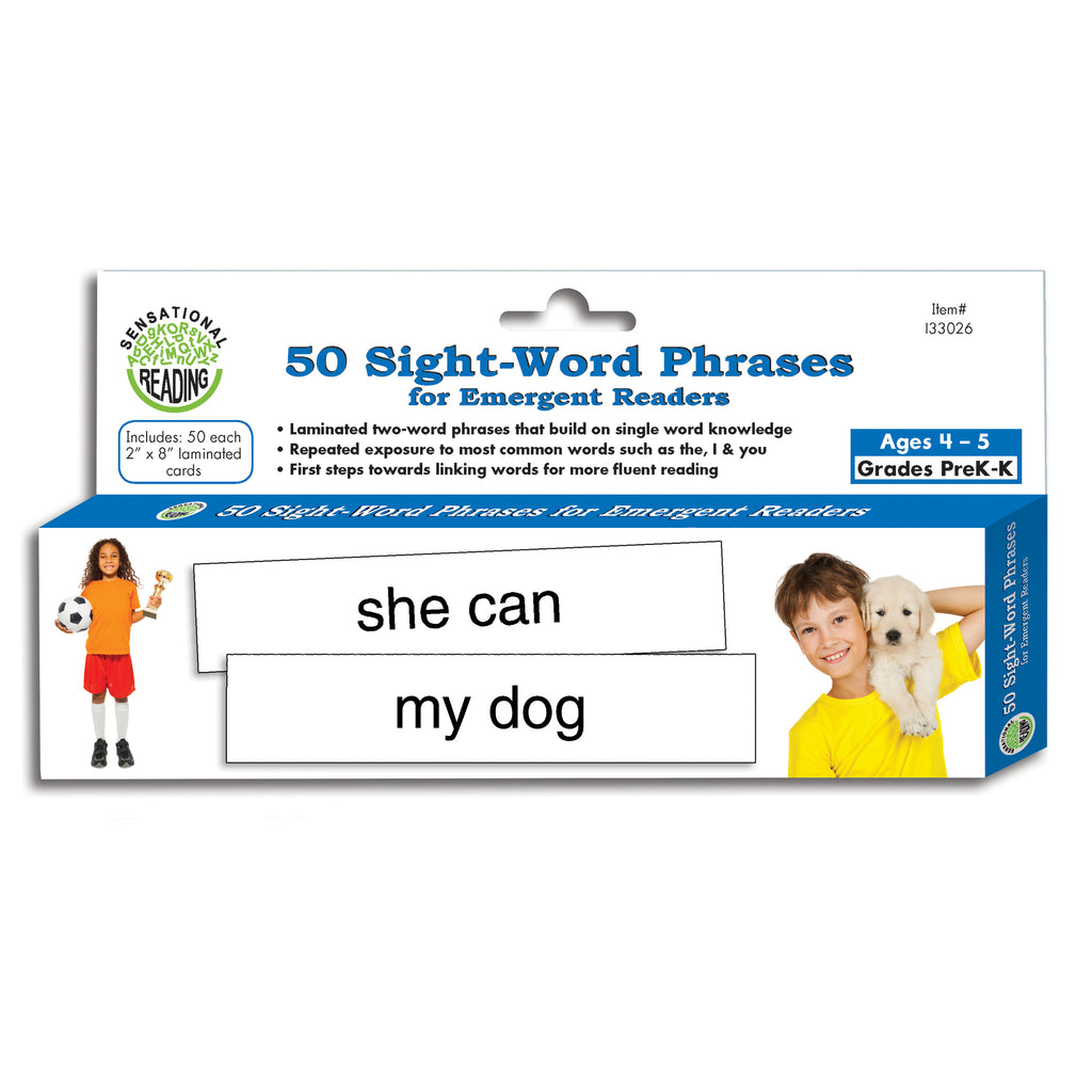 Essential Learning Products 50 Sight-Word Phrases for Emergent Readers