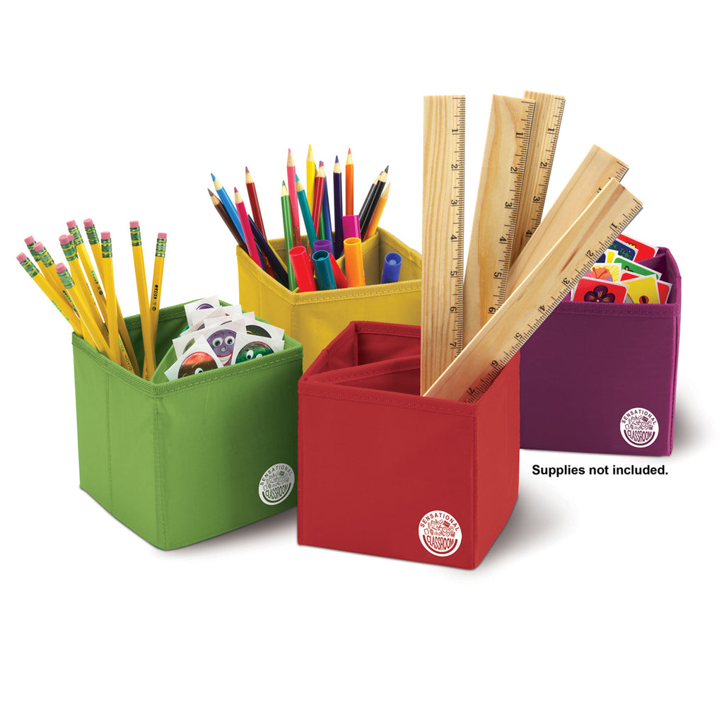 Essential Learning Products Collapsible Storage Boxes, Set of 4
