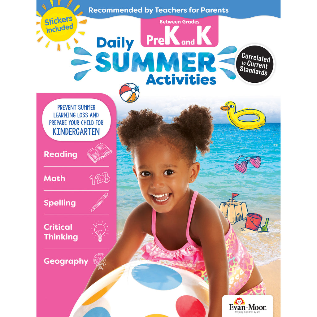 Evan-Moor Daily Summer Activities: Between Grades PreK and K