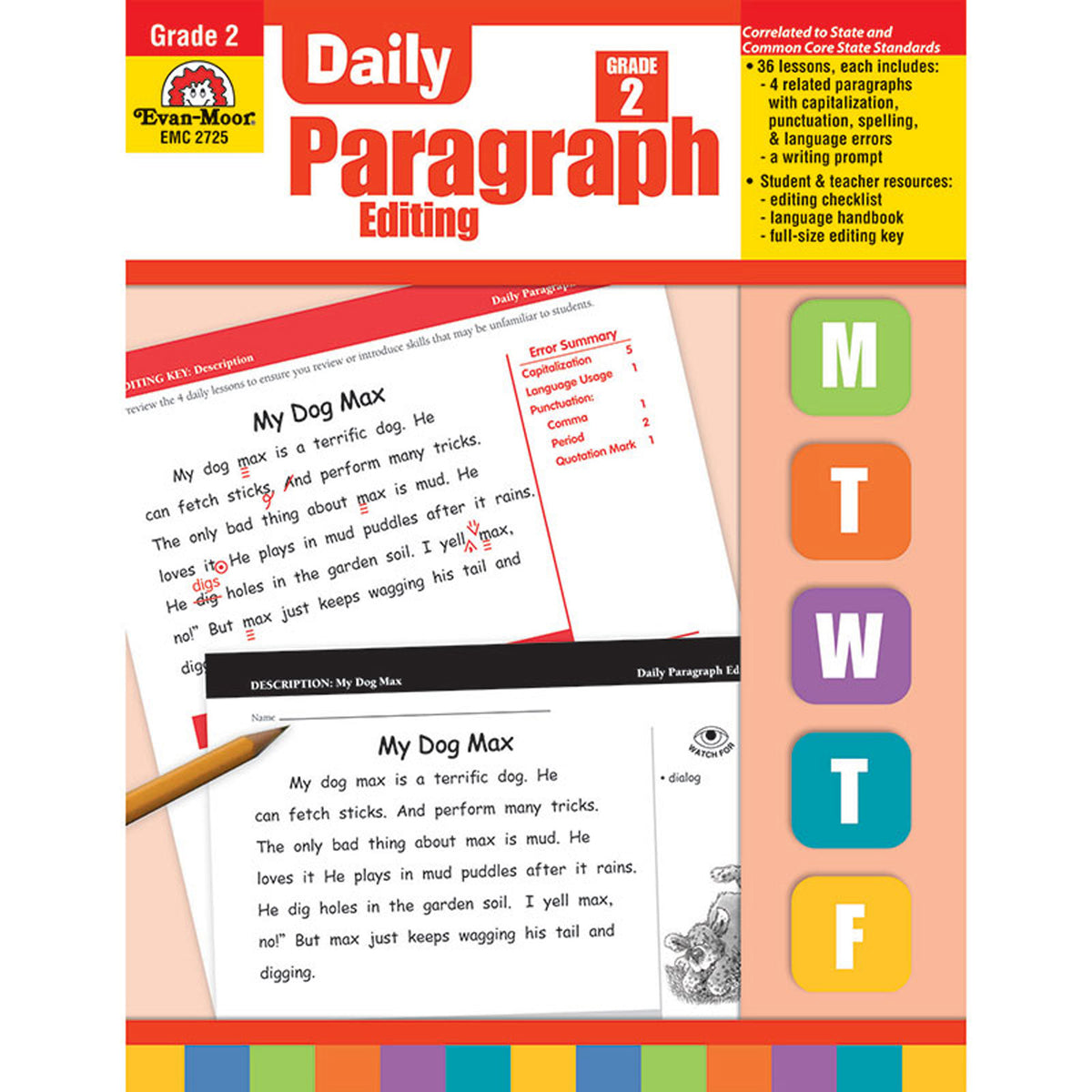 Evan-Moor Daily Paragraph Editing, Grade 2