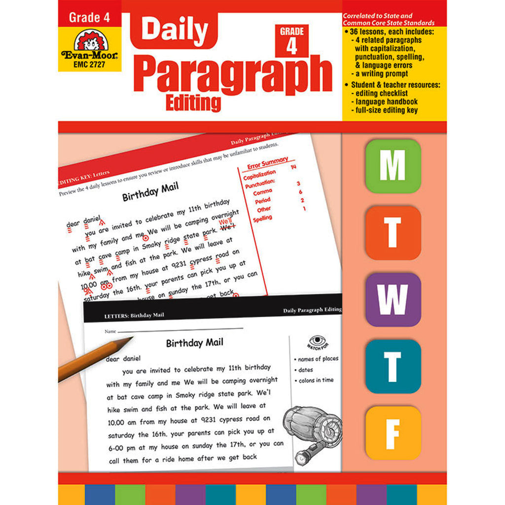 Evan-Moor Daily Paragraph Editing, Grade 4