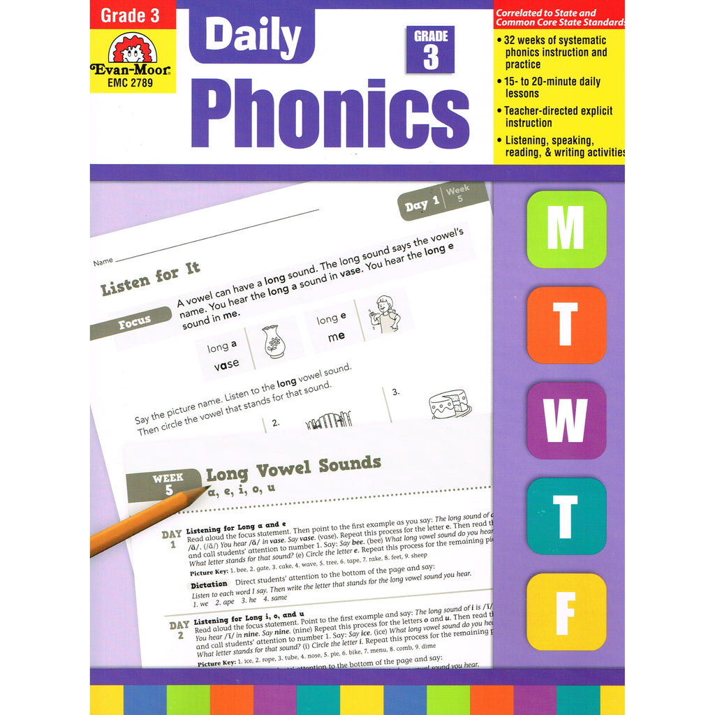 Evan-Moor Daily Phonics, Grade 3