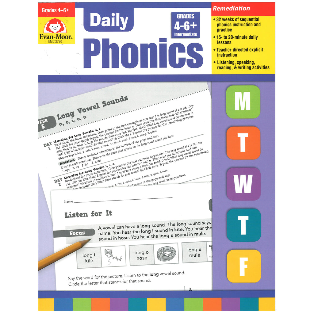 Evan-Moor Daily Phonics, Grade 4-6+