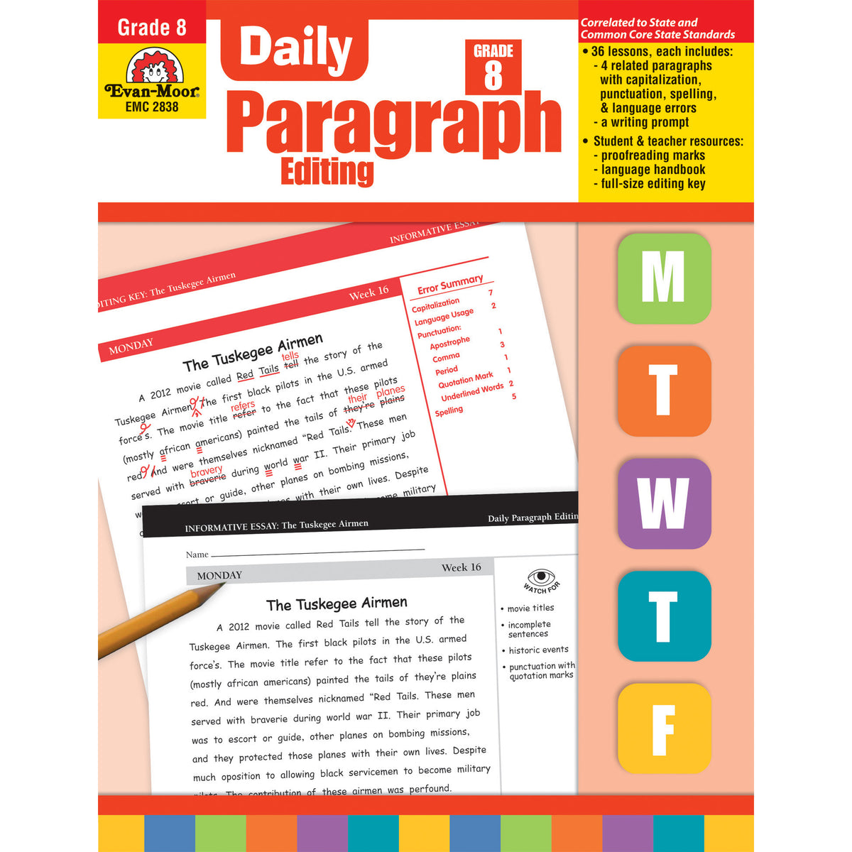 Evan-Moor Daily Paragraph Editing, Grade 8