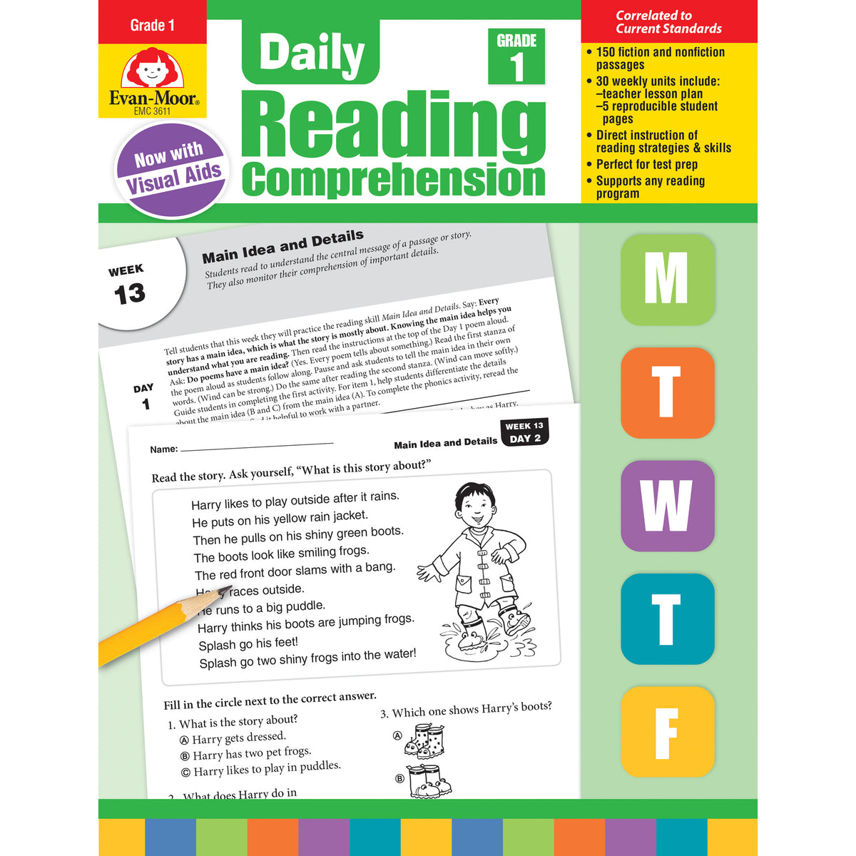 Evan-Moor Daily Reading Comprehension, Grade 1