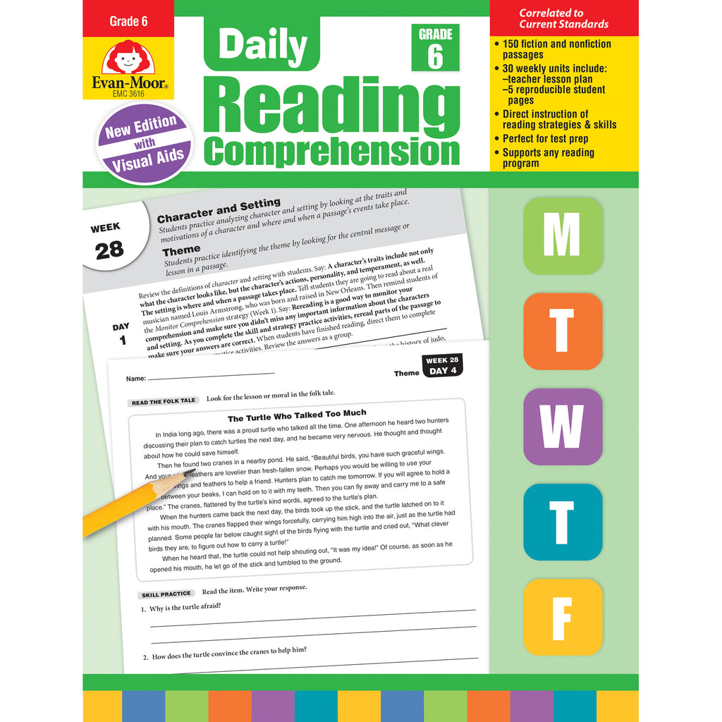Evan-Moor Daily Reading Comprehension, Grade 6