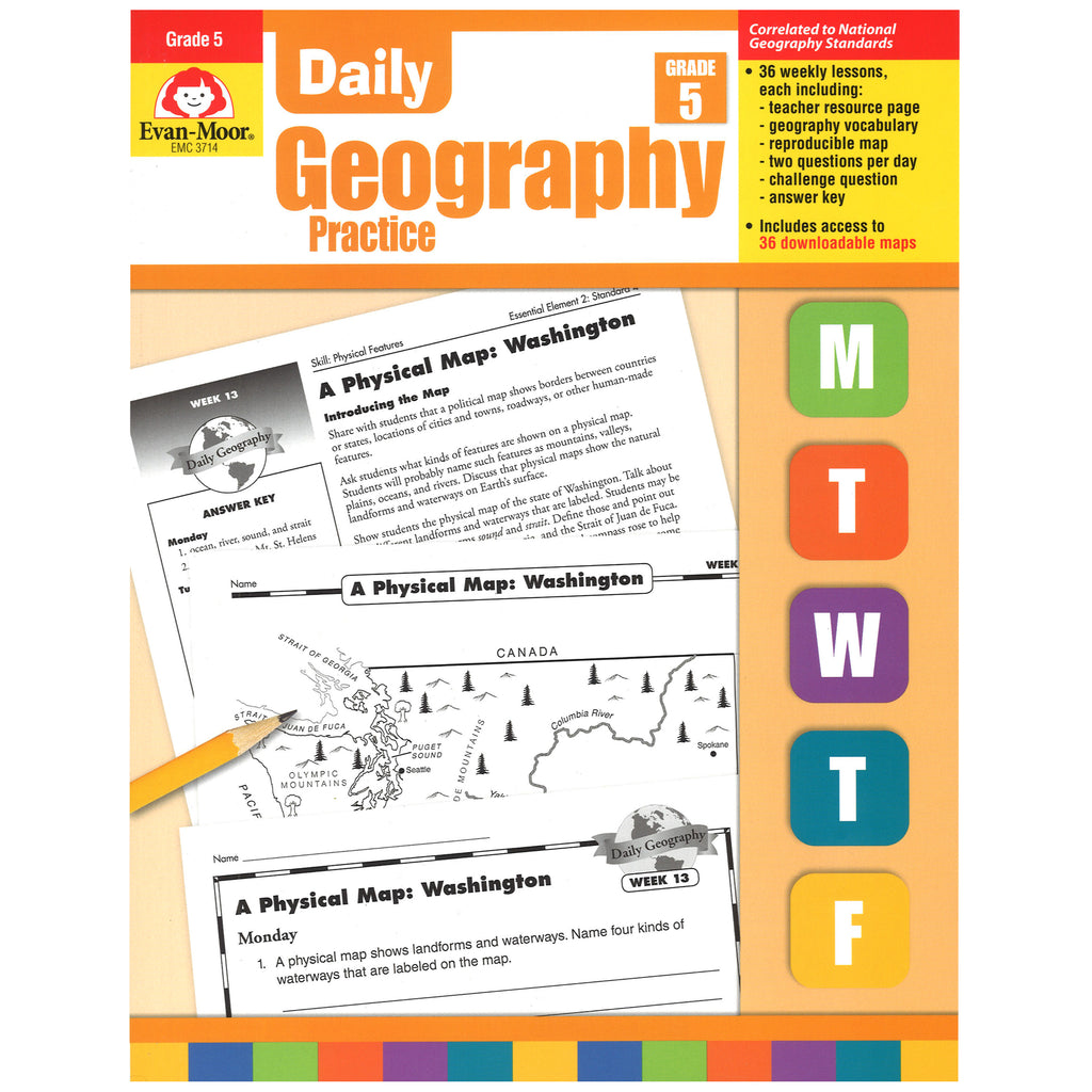 Evan-Moor Daily Geography Practice, Grade 5